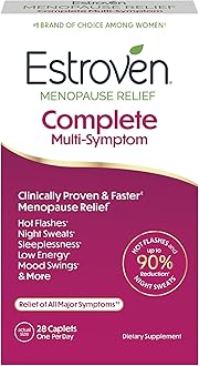 Complete Multi-Symptom Menopause Supplement for Women, 28 Ct., Clinically Proven Ingredient Provide Menopause Relief & Night Sweats & Hot Flash Relief* Drug-Free & Non-GMO