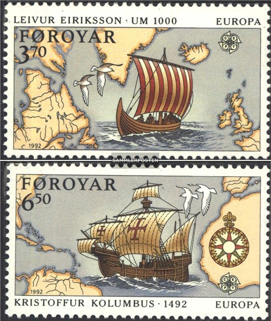 Prophila Collection Dinamarca - Islas Feroe 231-232 (Completa.edición.) Nuevo con Goma Original ** MNH 1992…
