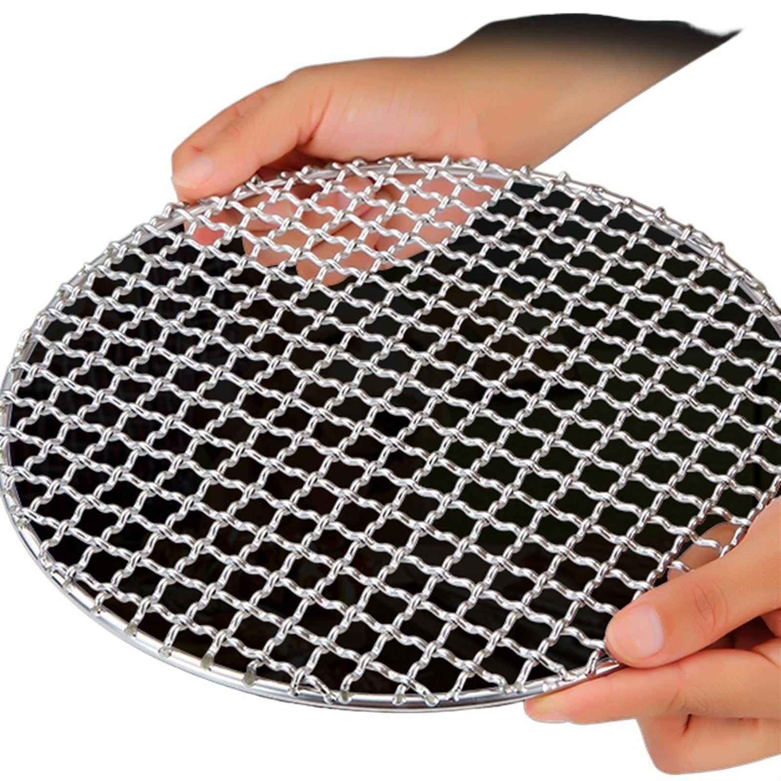 Zapasowy grill, ruszt do grillowania 13-60 cm Siatka do grillowania ze stali nierdzewnej 304 Okrągła metalowa siatka do grilla Ruszt Siatka Camping Piknik Stojak na żywność Grille Akcesoria kuchenne (