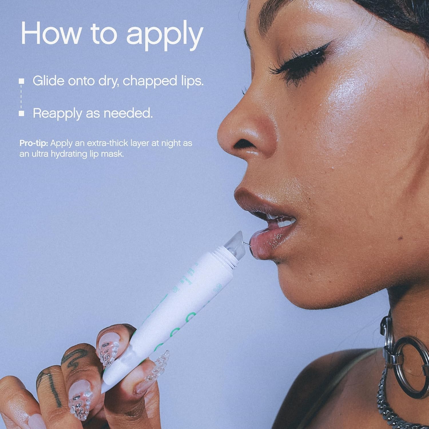 Topicals Slick Salve Mint Glossy Lip Balm | Soothes Discomfort, Strengthens Barrier & Provides Lasting Hydration & Relief | Vegan, Paraben-Free Formula w/Hyaluronic Acid (2 Pack, 0.5 Fl Oz Each)