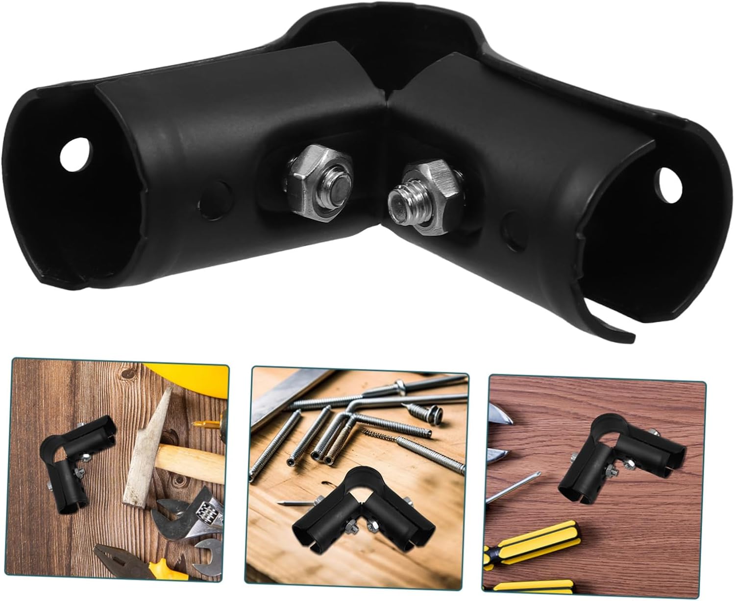 Gadpiparty 10pcs Greenhouse Pipe Clamps Stainless Steel Tube Holders Connectors for Greenhouse Rotating Platforms Resistant Easy Installation