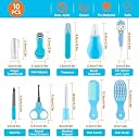 Crefrscra Baby Grooming Kit for Newborns – 10-in-1 Portable Manicure & Healthcare Accessories Set with Nail, Hair, & Ear Grooming Tools for Infants & Toddlers | Perfect Nursery Gift - Multicolor gallery image