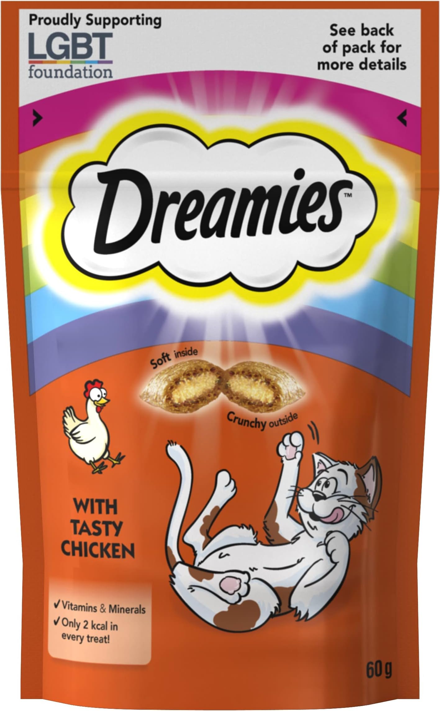 Dreamies Cat Treats with Tasty Chicken, 60g