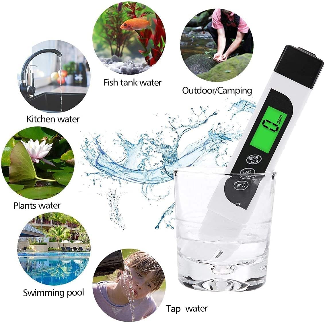 Precise 3 in1 Digital TDS+EC+Temp Meter and PH Meter Digital Accuracy Water Quality Monitor Pen Style Portable Tester Practical Water Quality Detector