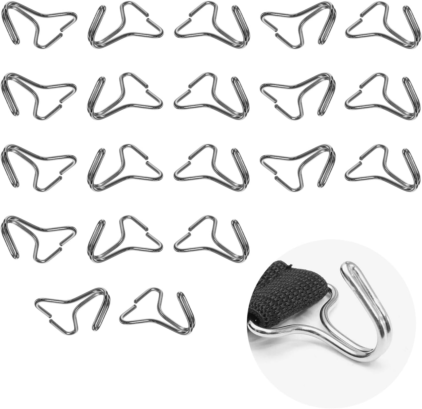 20 PCS Car Seat Cover Hooks, Multi-Functional Auto Headrest Cover Fixing Hook Interior Installation Fastener, Metal Seat Cushion Locking Clip Replacement for Cars Trucks SUVs