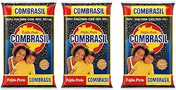 Combrasil Feijão Preto Tipo 1, 1Kg, Grupo 1 Classe Preto, 3 Pacotes