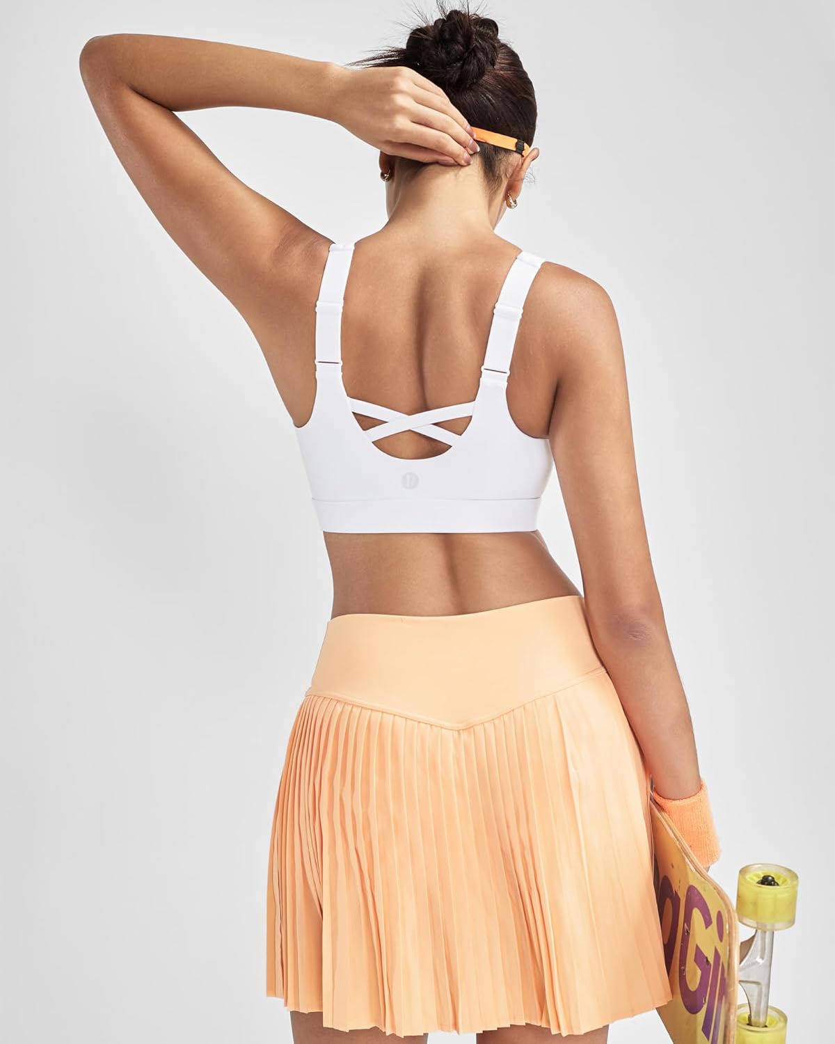 RUNNING GIRL Sports Bras for Women High Support, Adjustable Straps High Impact Sports Bras with Sewn in Pads Workout Bra - Image 7