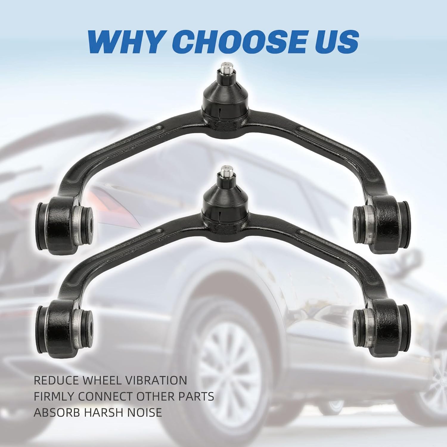 Suspension Front Control Arm Kit Compatible With Mazda B2300 B2500 B3000 B4000, Ford Ranger 2WD Front Upper Control Arm, Lower Ball Joint, Sway Bar Link Front, Inner & Outer Tie Rod End