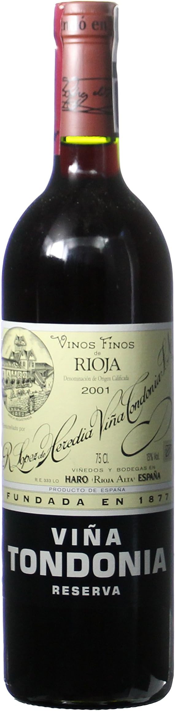2001 Lopez de Heredia Vina Tondonia Reserva, Rioja 750 mL