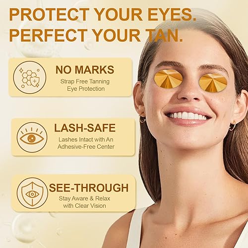 Miniatura 2 de Adhesivos desechables para ojos bronceadores – Sin correa – Suaves con las pestañas – Mantiene la vista clara – Accesorio bronceador