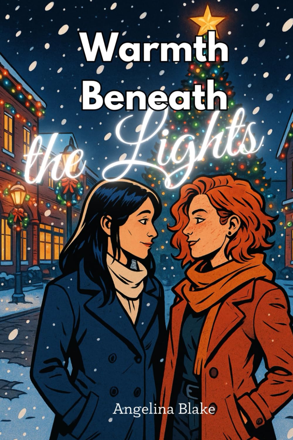 Warmth Beneath the Lights: A Sapphic Holiday Romance Short Story of Love, Light, and Belonging (Snowflakes & Her Smile)