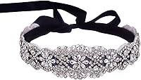Azaleas Women's Crystal Rhinestone Wedding Sash Belt - Bridal Bridesmaid Sash for Dresses, 108" Satin Ribbon, 20 Colors