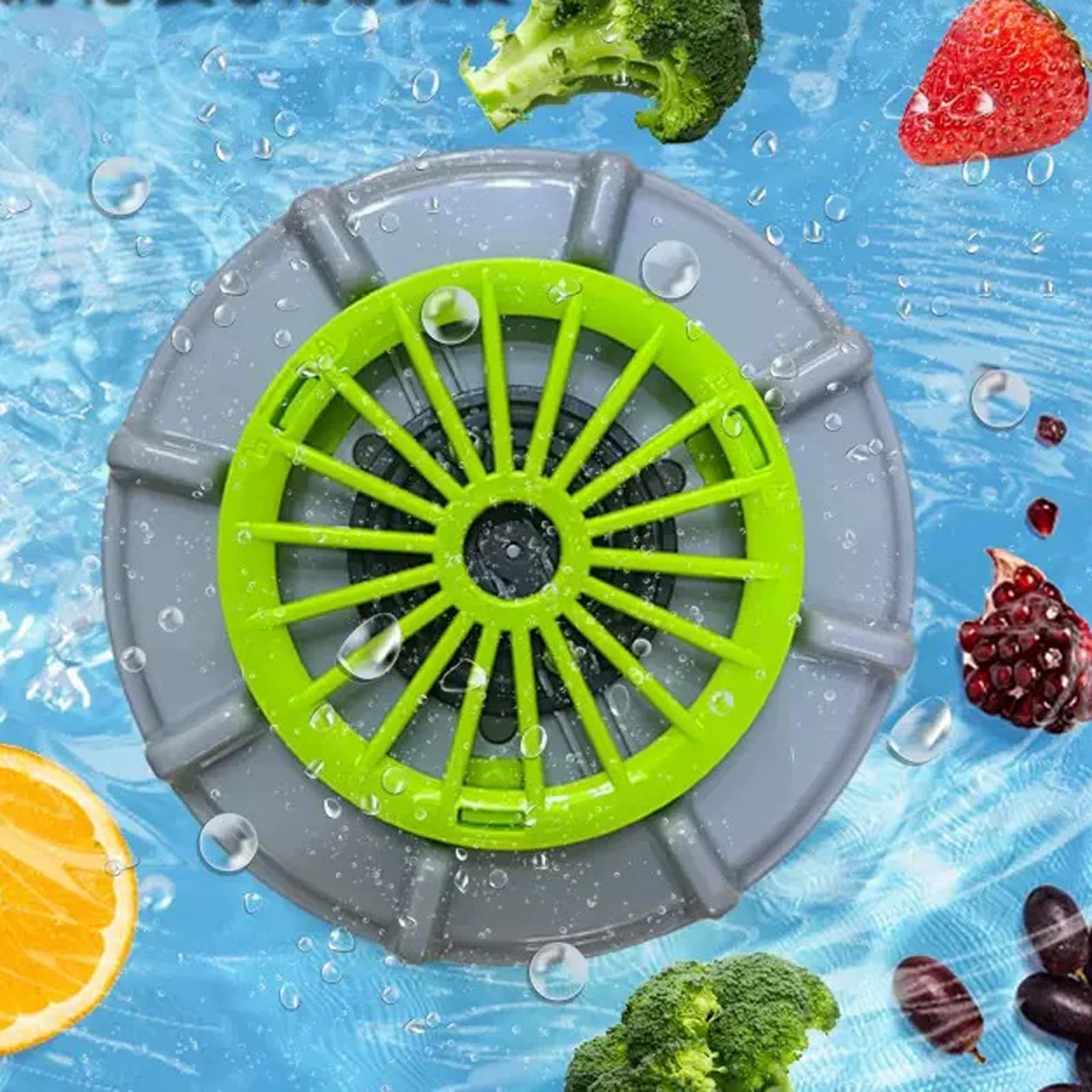 2026 Update Efficient Portable Fruit and Vegetable Washer, Rechargeable, Waterproof Automatic Cleaner with Swirl & Ultrasonic Tech for Fruits, Vegetables, Grains, Meat, Seafood, and Berries (USB) — view 5