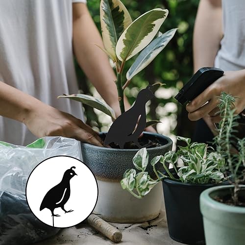 Miniatura 8 de jojofuny 4 piezas de estaca de codorniz de jardín, decoración de animales, decoración al aire libre, adornos de patio para césped, patio trasero,