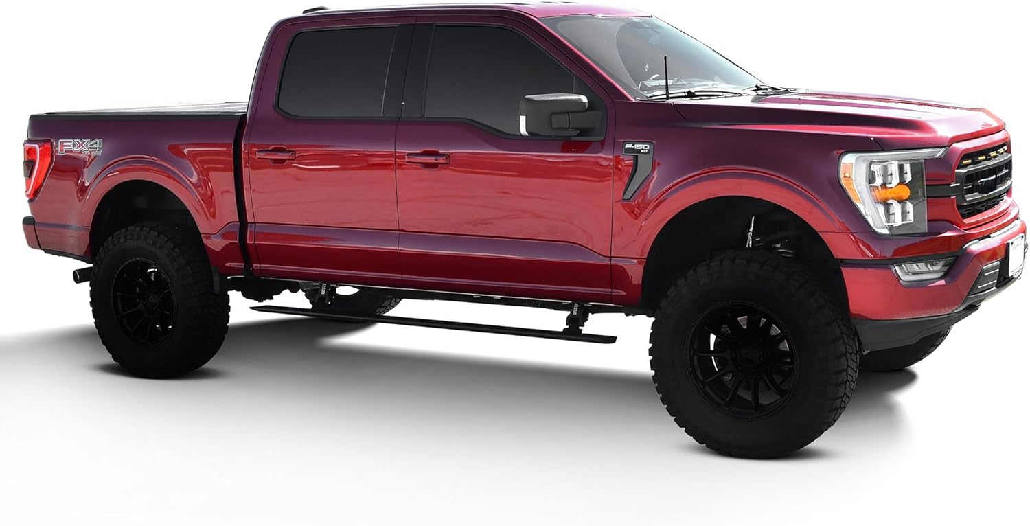 Westin 29-23945 Pro-e Electric Running Boards fits 2015-2023 F-150 SuperCrew 2017-2023 F-250 F-350 Crew Cab Textured Black 1 Pair