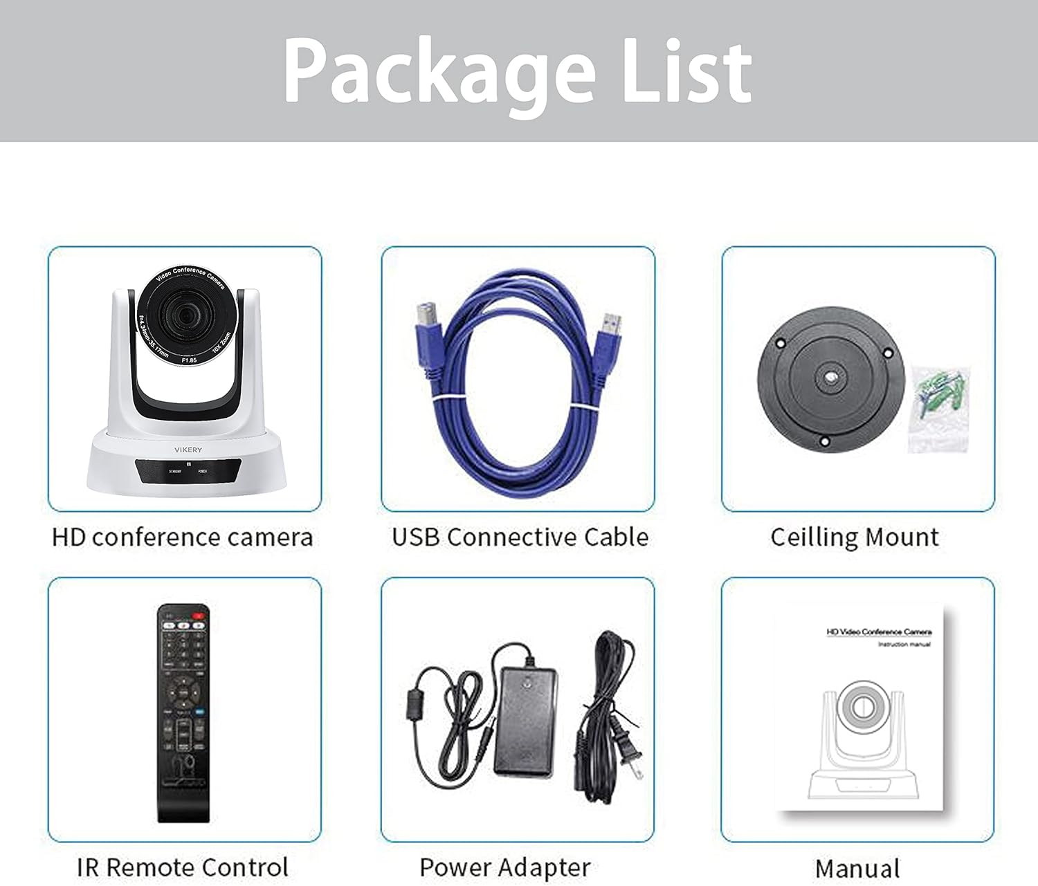 Buy VIKERY VH10MW HDMI Camera with SDI/USB Output, Full HD 1080P 10x