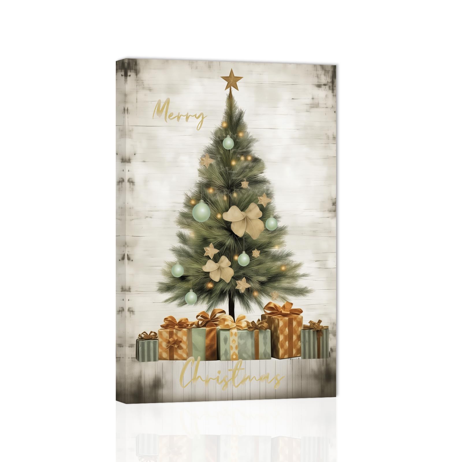 Amazon.co.jp: ZXHYWYM クリスマスツリー キャンバス ウォール