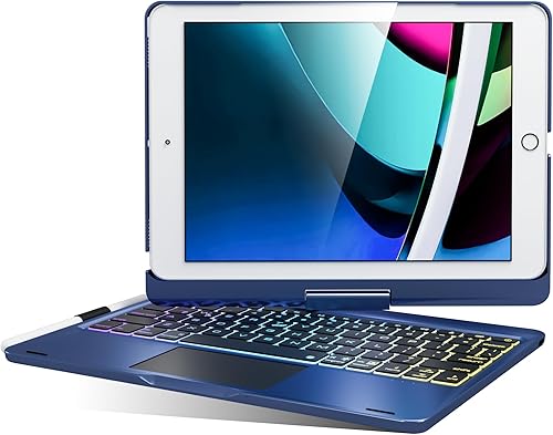 Miniatura 78 de Funda giratoria con teclado para Apple iPad mini 7ª generación 2024 (A17 Pro)/iPad mini 6ª generación (8.3 pulgadas) 2021; teclado compacto