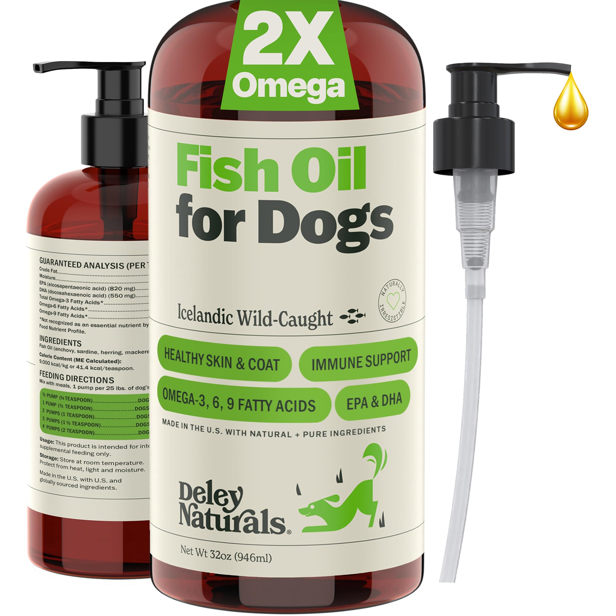 Deley Naturals Fish Oil 32 oz