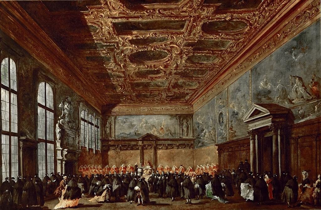 Sala Del Collegio affiche d'art le Doge impression grand format