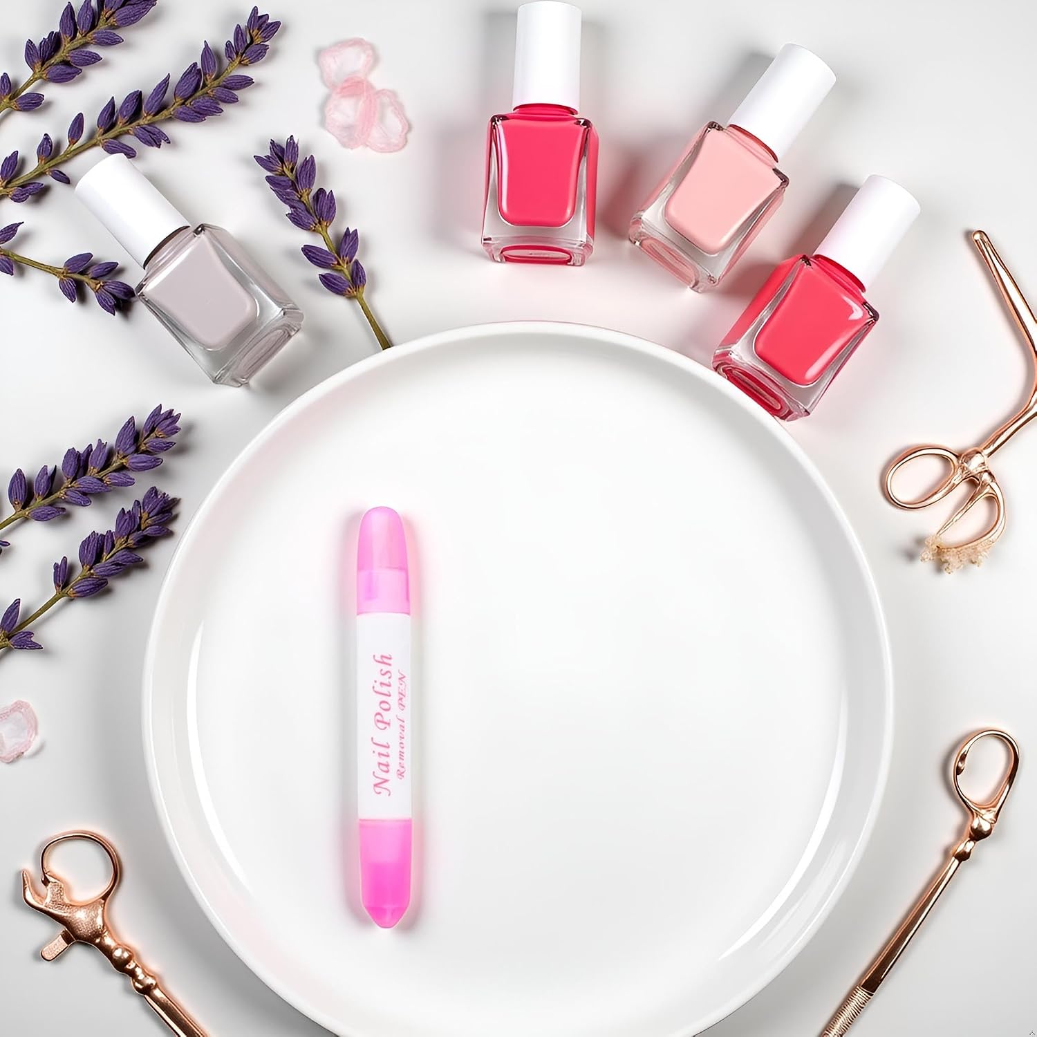1Pc Pink Nail Erase Pen-Women Nail Art Polish Corrector Pen,Removable Head Nail Polish Cleaning Manicure Corrector Pens for Manicure Fingernail Home Salon Use,Nail Polish,Foot,Hand and Nail Care(6g)