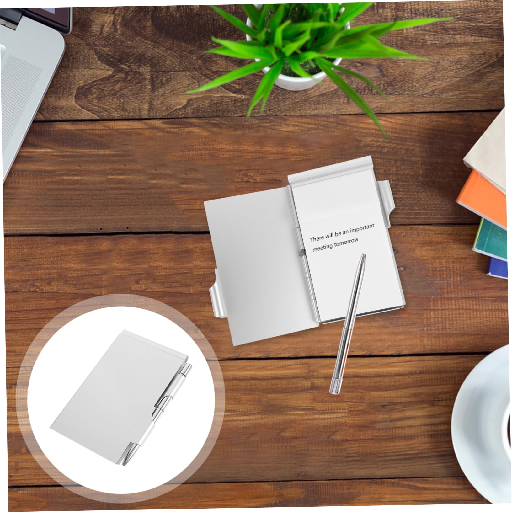 STOBOK 10stücke Kompaktes Notizbuch Mit Stift Tragbarer Metall Notizblock Für Schule Büro Und Design Abreißbare Für Notizen Und to-do-Listen