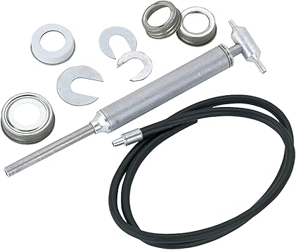 LUMAX LX-1346 Gray Brake Fluid Pump, Designed to Pump Most Non-Corrosive Fluids from one Gallon 3.8 L cans Such as Brake Fluid & Power Steering Fluid