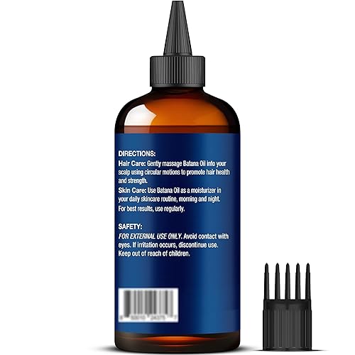 Miniatura 9 de Aceite de batana crudo para el crecimiento del cabello 4 fl oz - Aceite 100% puro, natural, prensado en frío para cabello, piel, cara y pestañas -