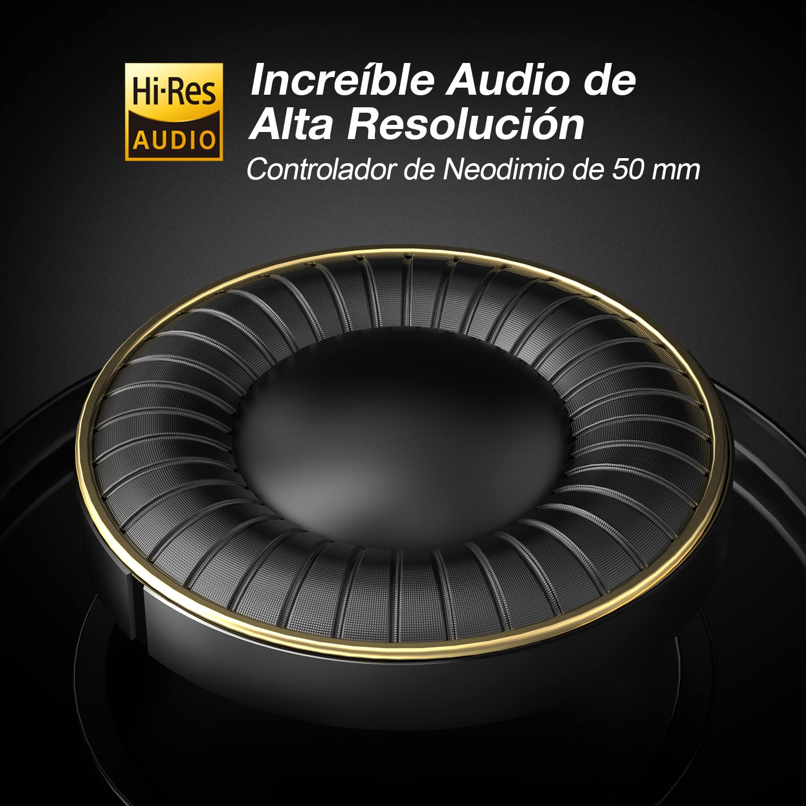 OneOdio - Auriculares de DJ para supervisión en Estudio, Mezclas, Aislamiento acústico, Carcasa giratoria a 90 º, Ajuste de 50 mm, Almohadillas de Piel, Auriculares de DJ con micrófono