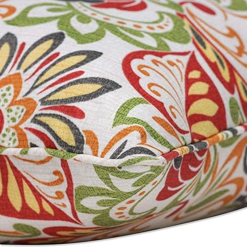 Miniatura 2 de Pillow Perfect - Cojines decorativos para interioresexteriores con flores brillantes, 2 unidades, lumbares - 16.5 x 24.5 pulgadas, verderojo Zoe