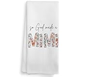 NOQL Mimi Kitchen Towels Dishcloths, Mimi Gifts for Grandma from Grandkids, Grandma Gifts, Make a Mimis Drying Cloth Hand Towels Tea Towels for Bathroom Kitchen, 16×24 Inches