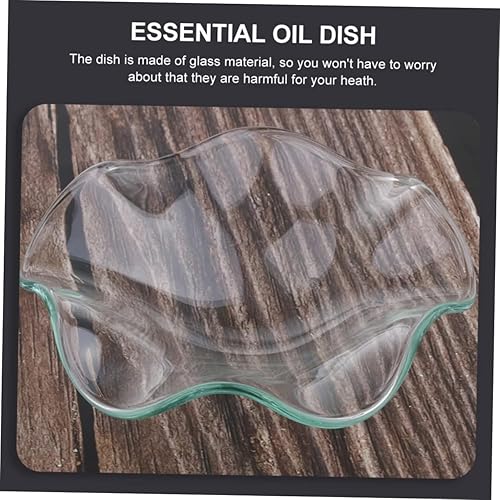 Miniatura 9 de DECHOUS 2pcs aromaterapia aceite esencial plato Candelabro vidrio calefacción