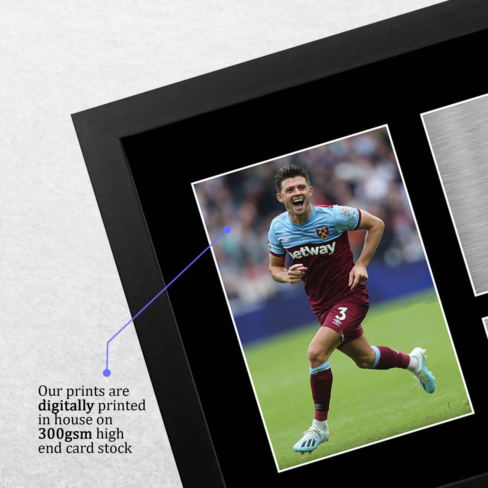 HWC Trading FR A4 Aaron Cresswell West Ham United Gifts Printed Signed Autograph Picture for Football Fans and Supporters - A4 Framed - Image 4