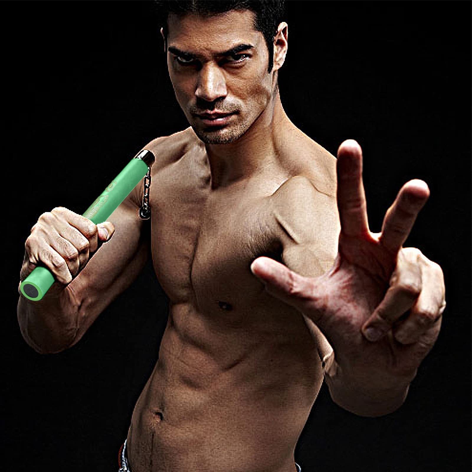 Nunchakus Mousse Rembourrés – Sécurité Pour Enfants/débutants, Chaîne Acier Pivotante, Paire De 2