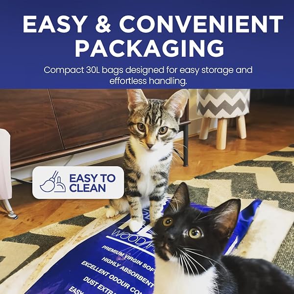 Platinum Plus Cat Litter 30L Bag | Premium Natural Wooden Pellets- Odour Control - Biodegradable Wood Pellet - Dust Free Abso - 5