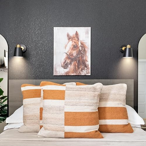 Miniatura 2 de TISLYCO Juego de dos apliques de pared negros, lámparas industriales de pared, lámpara de brazo oscilante de 360 grados, apliques de pared de metal