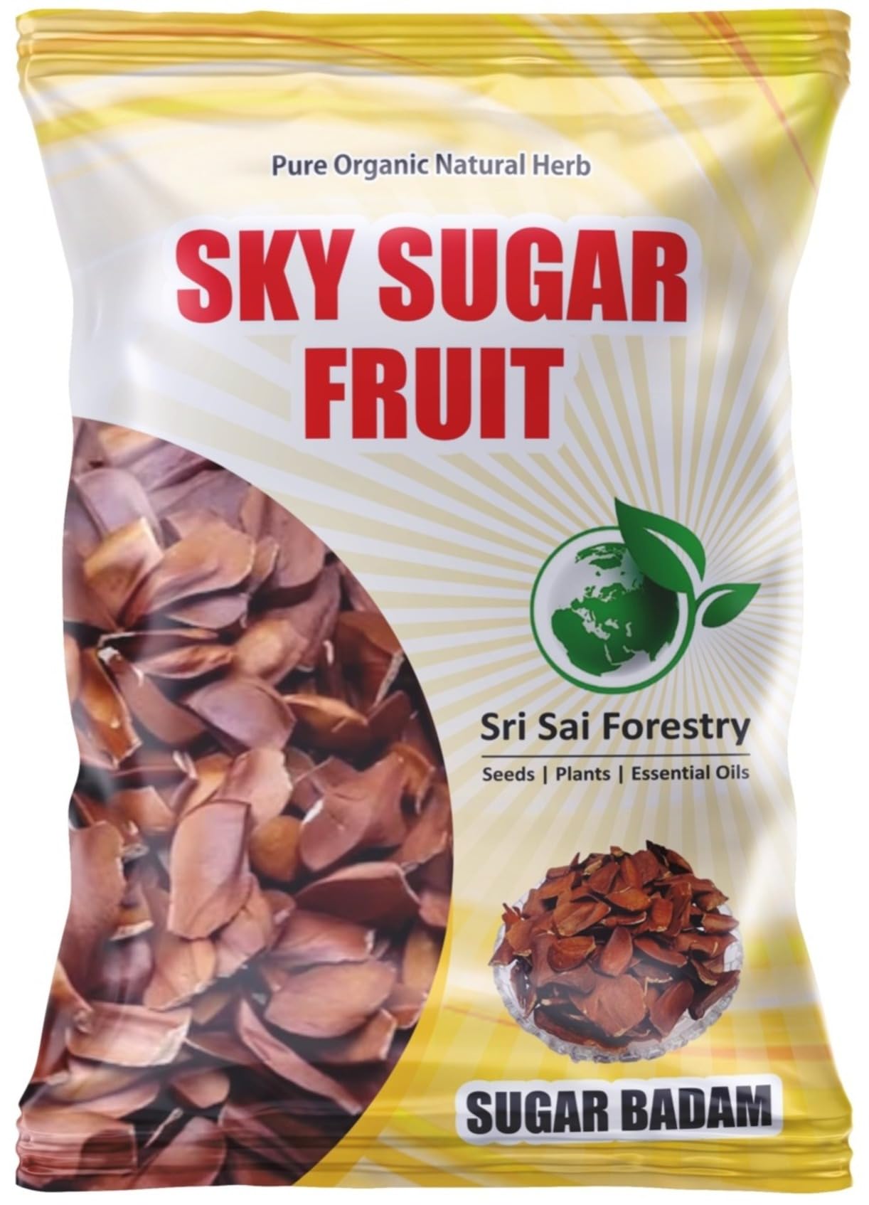 SRI SAI FORESTRY Sky Sugar Fruit Unpeeled Seeds, Kadwa Badam, Bitter Almonds, Then Kaai, Natural Way To Control Sugar, Previously Frozen, 500 Grams (B09KV9V4CS) Amazon Price History, Amazon Price Tracker