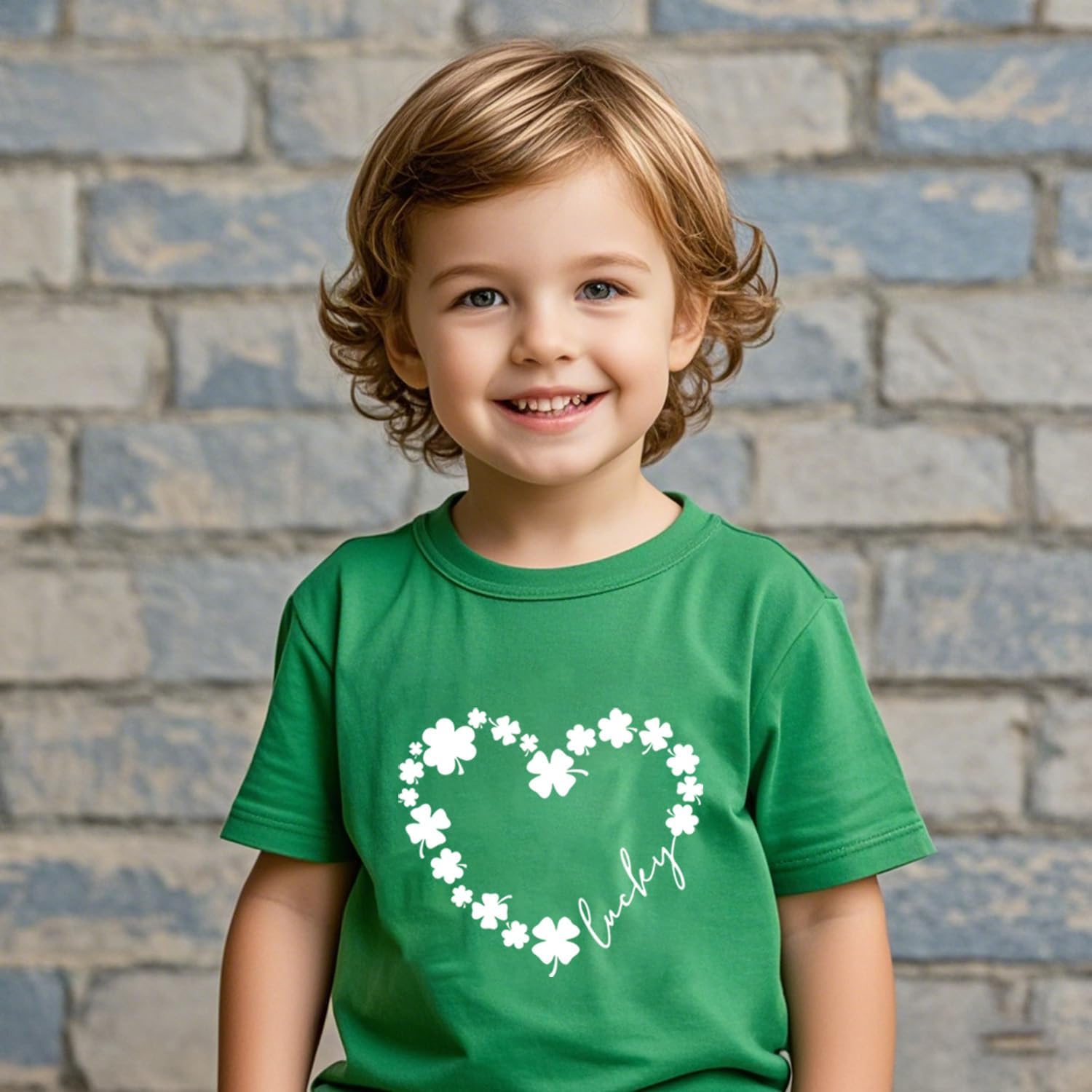 Toddler St Patricks Day Shirt Boys Girls Green Lucky Shamrock Clover Tees Kids Short Sleeve Saint Patrick's Tops 2-7 Years - Image 3