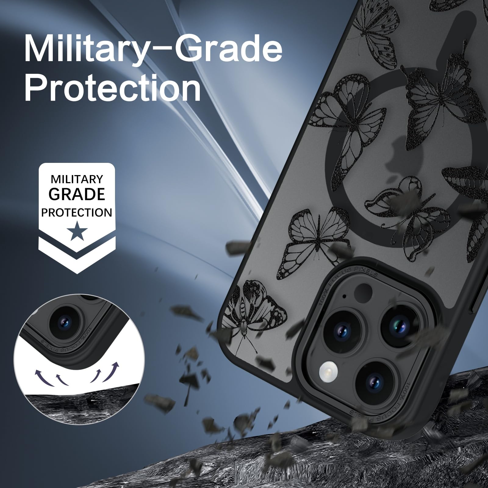 TORRAS Magnetic Ostand For IPhone 14 Pro Max Case [Military Grade Drop