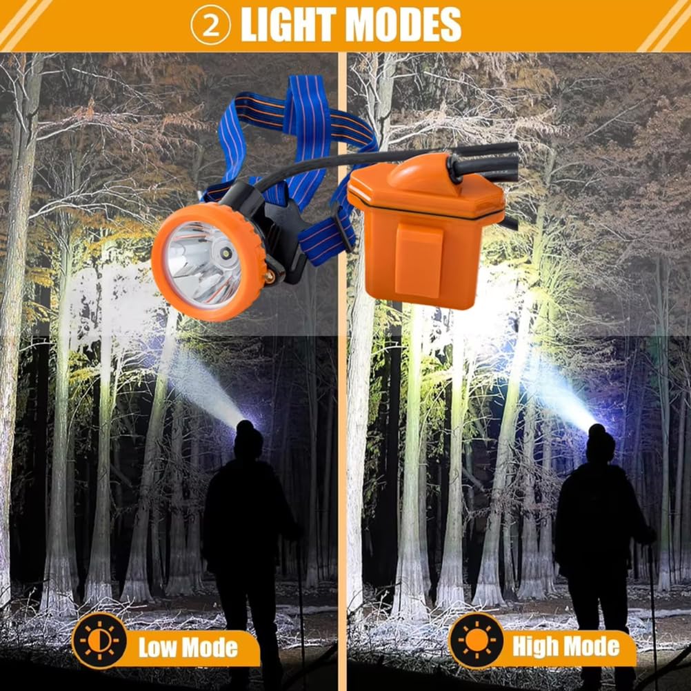 Wodoodporna i przeciwwybuchowa lampa górnicza LED, reflektor podziemnej kopalni węgla, ładowalna latarka do kasku, do pracy na zewnątrz, na kemping