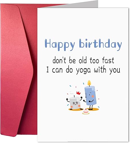 Divertidas tarjetas de felicitación de cumpleaños con sobres, tarjetas de deseos traviesos para mamá, hermana, hermana, hermano, hermano, amante,