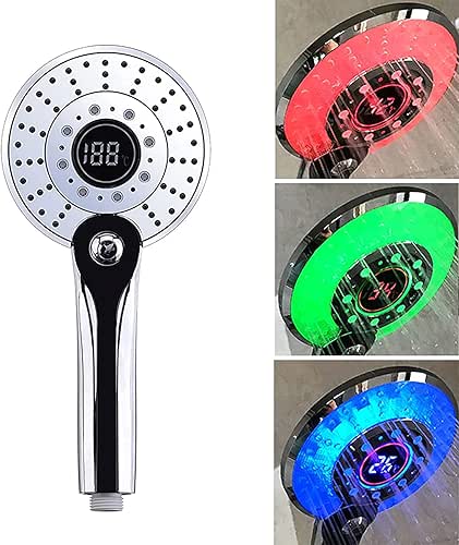 Douchette à main avec affichage de la température