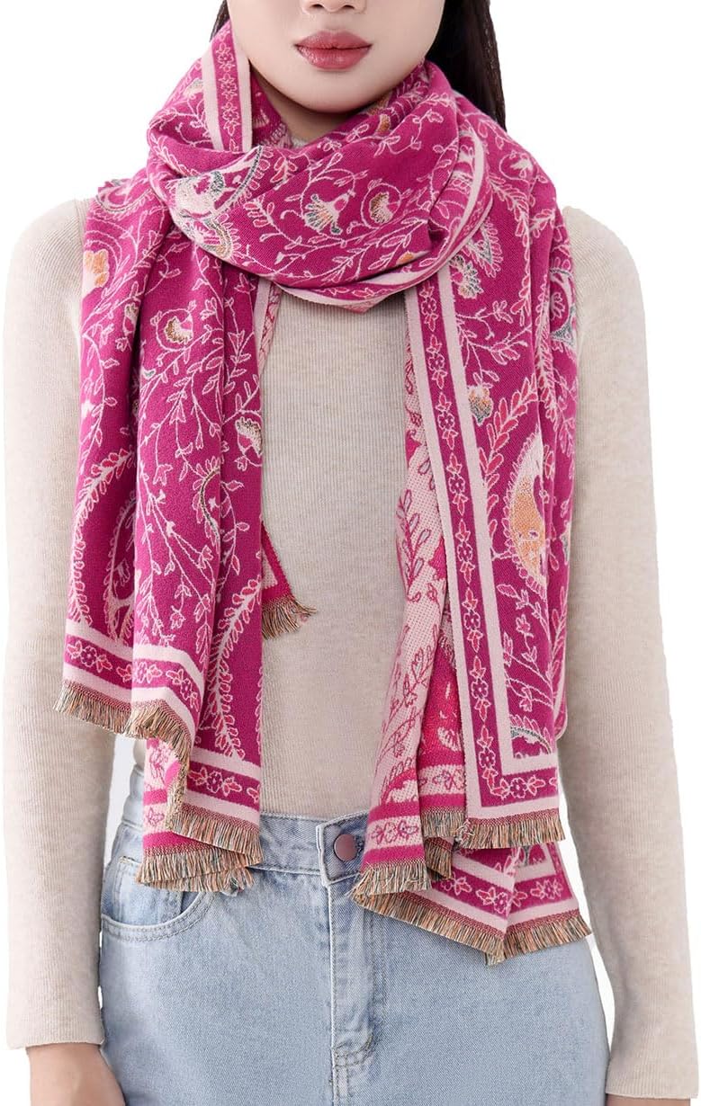 MELIFLUOS DESIGNED IN SPAIN Women's Fashion Scarves Long Shawl Cardigan Wrap Large Warm Long Scarves image 4