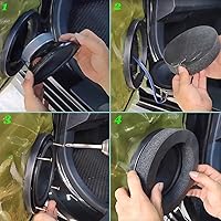 Vista 5 de RDBS Anillos de espuma para altavoz de coche de 6 pulgadas, 6.5 pulgadas, 6.75 pulgadas, universal, autoadhesivo, anillos rápidos, esponja
