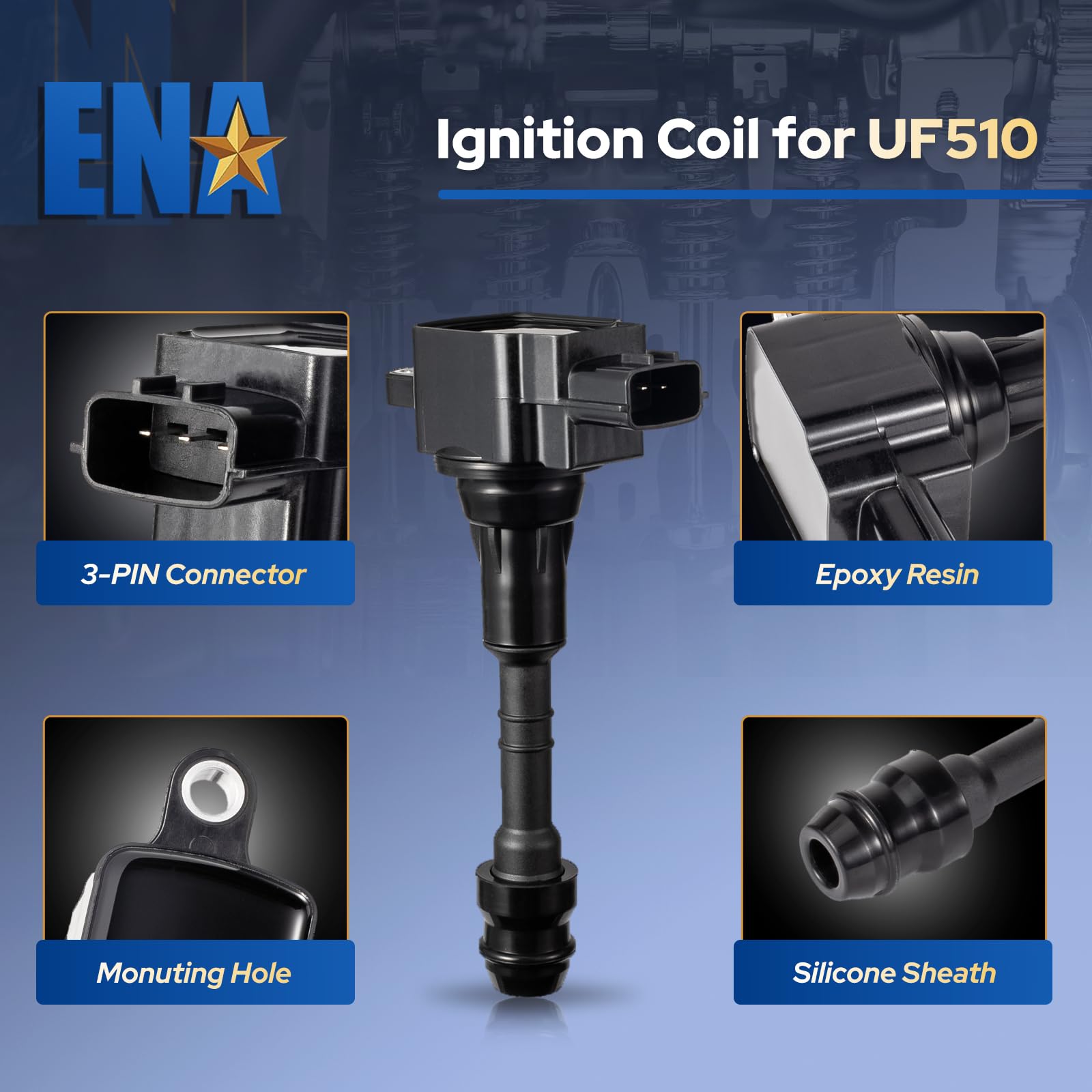 8 Pcs Black Ignition Coil & 8 Pcs IRIDIUM Spark Plug Kit For Nissan Armada INFINITI QX56 - View #11