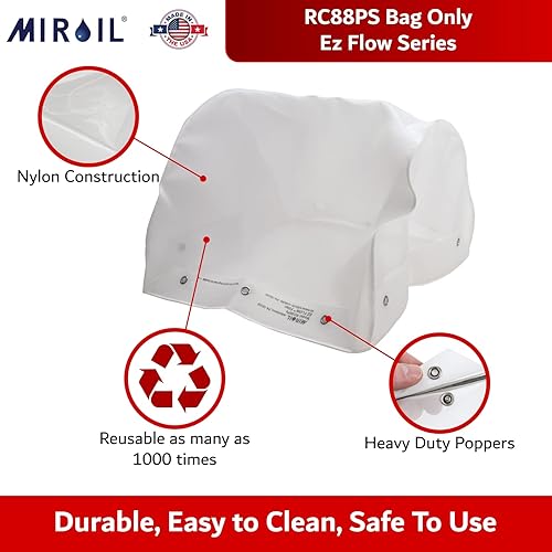 Miniatura 3 de Miroil, RC88PS - Bolsa de filtro para freidora, parte 12855, serie EZ Flow, para migas pesadas, adecuada para capacidad de aceite de 60 cuartos o