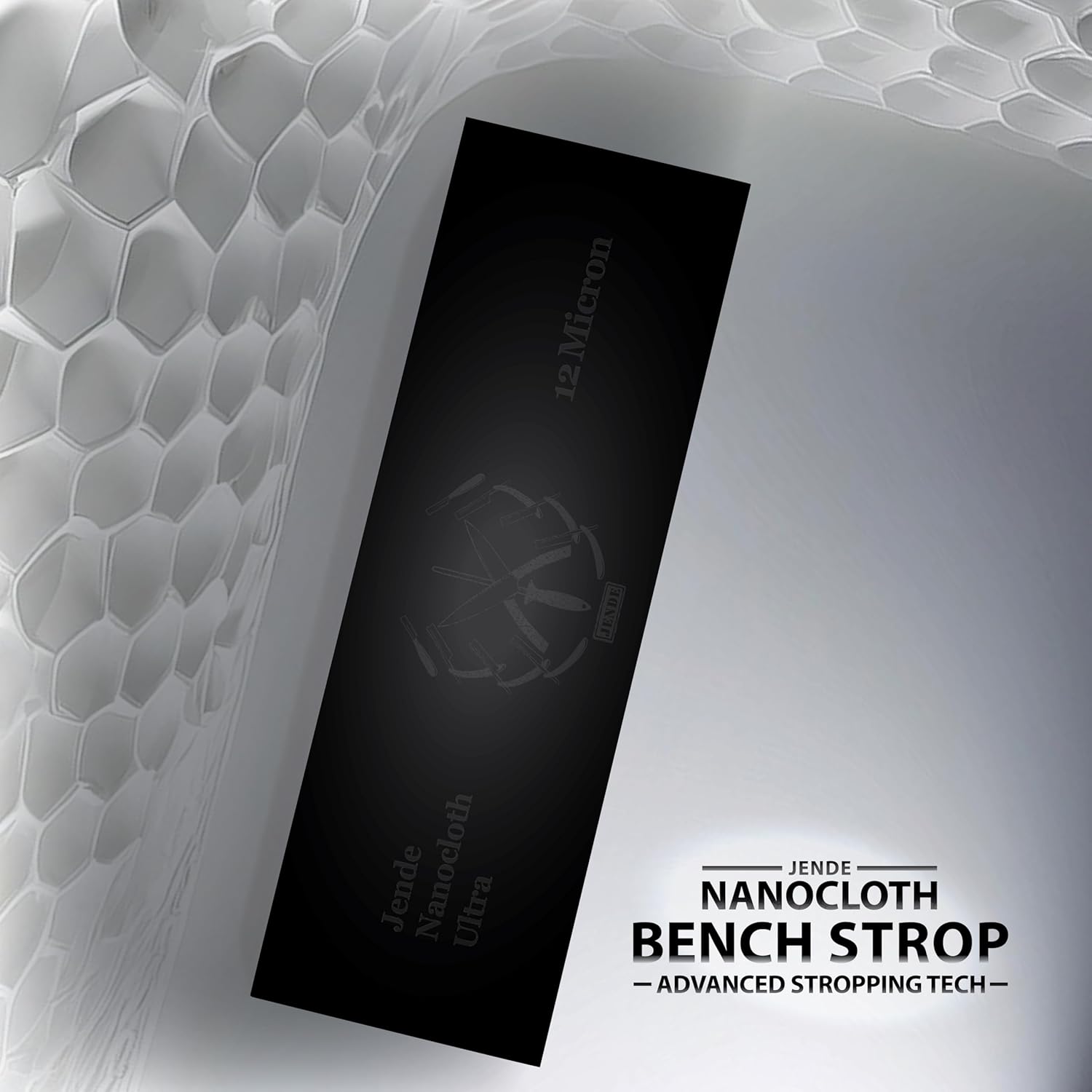 Jende Nanocloth 12 Micron Knife Strop 210x70mm(unloaded)-Premium Ultra bench knife Strop for Diamond Emulsions