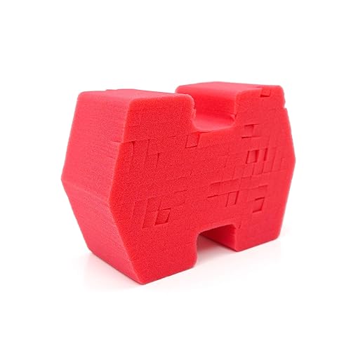 Optimum Big Red Sponge 2.0 – Better Grip and Access Tight Spaces - Safe for All Paint Types, Use for Rinseless Car Wash and Car Wash Soap