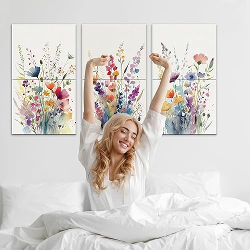 Miniatura 7 de JBER Paquete de 6 paneles acústicos artísticos, paneles de pared insonorizados de 47.2 x 27 pulgadas, paneles de pared autoadhesivos grandes,