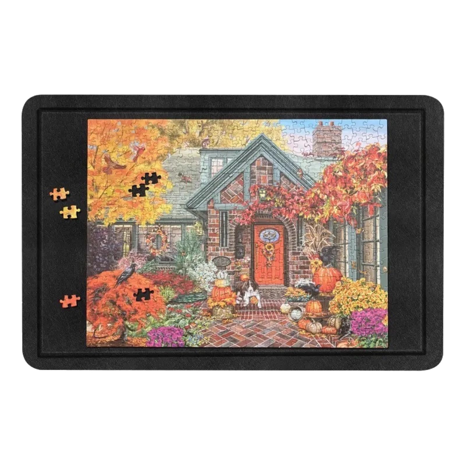 Planche De Puzzle Portable en Feutre,Table De Puzzle Pliable,AntidéRapante Planche Puzzles,Plateau De Puzzle LéGer,RéSistant à l'abrasion,IdéAl pour Puzzles De 500 1000 1500 PièCes